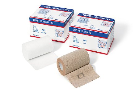 Picture of 2 Layer Compression Bandage System JOBST® Compri2 7-1/8 - 9-3/4 Inch 40 mmHg No Closure Tan NonSterile7627100