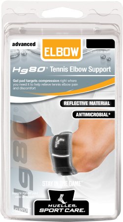 Picture of Elbow Brace Hg80™ Small / Medium Tennis Left or Right Elbow Black79018