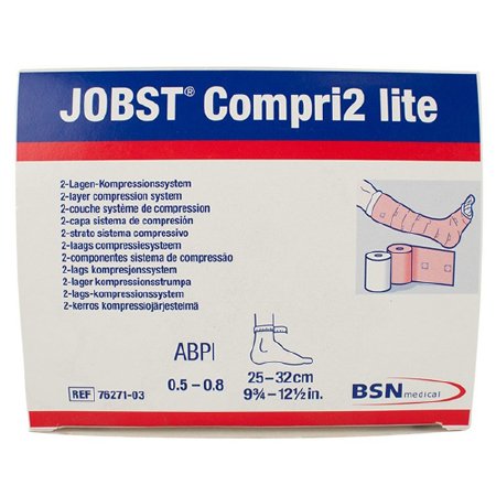 Picture of 2 Layer Compression Bandage System JOBST® Compri2 Lite 9-3/4 to 12-1/2 Inch 20 to 30 mmHg No Closure Tan NonSterile7627103