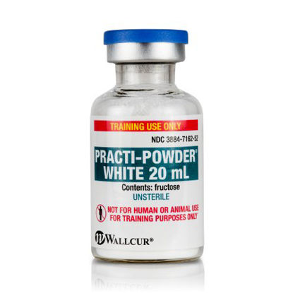 Picture of Clinical Training Medication Practi-Powder White™ 20 mL Vial White Reconstitution Powder469PL
