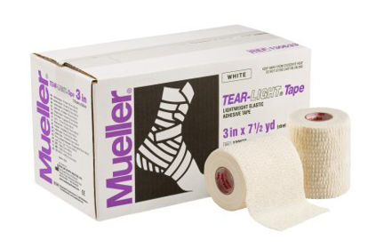 Picture of Athletic Tape Mueller® Tear-Light® Easy Tear Elastic Adhesive 3 Inch X 7-1/2 Yard White NonSterile130633
