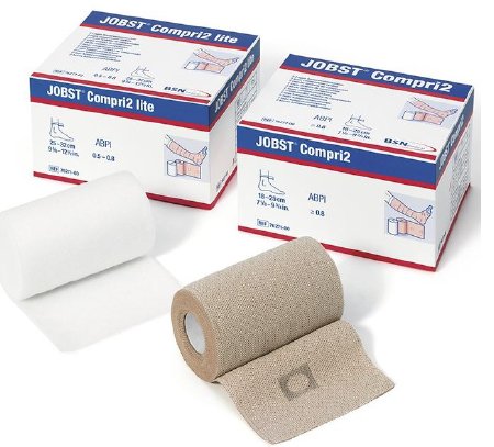 Picture of 2 Layer Compression Bandage System JOBST® Compri2 9-3/4 to 12-1/2 Inch 40 mmHg No Closure Tan NonSterile7627101