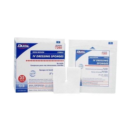 Picture of Split Sponge Dukal Polyester / Rayon 2 X 2 Inch Sterile7265