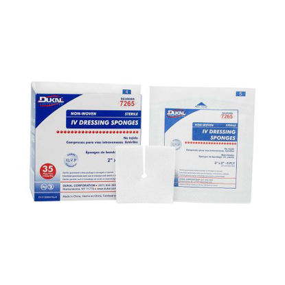 Picture of Split Sponge Dukal Polyester / Rayon 2 X 2 Inch Sterile7265