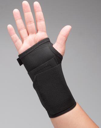 Picture of Wrist Support with Tension Strap Elastic / Plastic Right Hand Black X-Large1378-R-XL