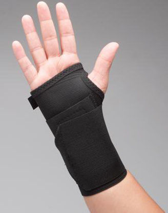 Picture of Wrist Support with Tension Strap Elastic / Plastic Right Hand Black X-Large1378-R-XL