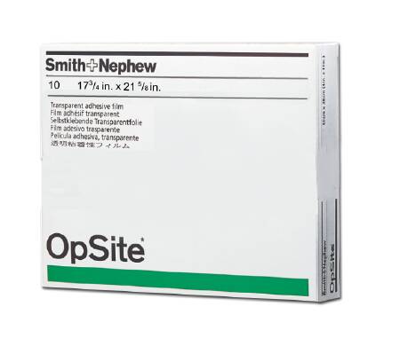 Picture of Transparent Film Dressing OpSite Rectangle 17-3/4 X 21-5/8 Inch 2 Tab Delivery Without Label Sterile4989