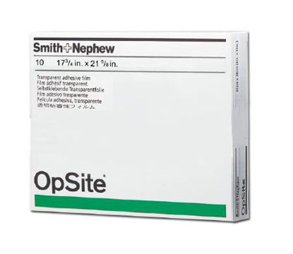 Picture of Transparent Film Dressing OpSite Rectangle 17-3/4 X 21-5/8 Inch 2 Tab Delivery Without Label Sterile4989