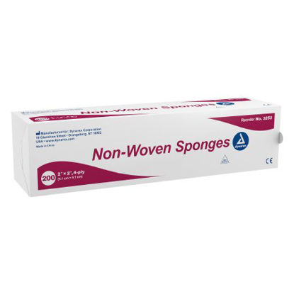 Picture of Nonwoven Sponge Dynarex® Nonwoven 4-Ply 2 X 2 Inch Square NonSterile3252
