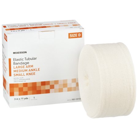 Picture of Elastic Tubular Support Bandage McKesson Spandagrip™ 3 Inch X 11 Yard Large Arm / Medium Ankle / Small Knee Standard Compression Pull On Natural Size D NonSterile182-13113D