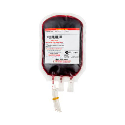 Picture of Simulated Blood Bag Practi-Blood Bags™ 450 mL Distilled Water251BB
