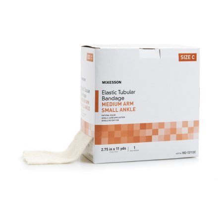 Picture of Elastic Tubular Support Bandage McKesson Spandagrip™ 2-3/4 Inch X 11 Yard Medium Arm / Small Ankle Standard Compression Pull On Natural Size C NonSterile182-13112C