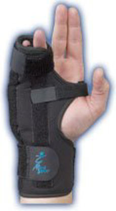 Picture of Boxer Fracture Brace Med Spec® Aluminum / Felt Right Hand Black Large223585