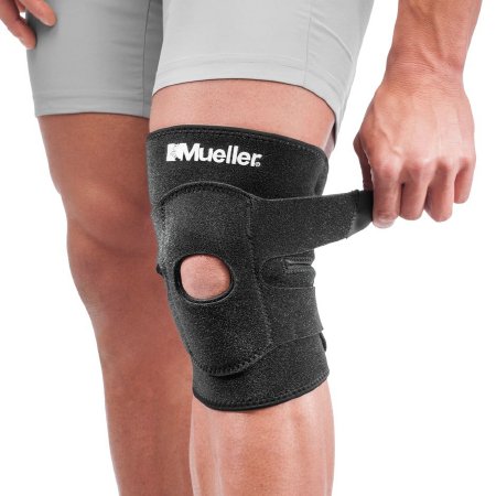 Picture of Knee Support Mueller® Sport Care® One Size Fits Most Hook and Loop Strap Closure 12 to 21 Inch Above Knee Circumference Left or Right Knee6441