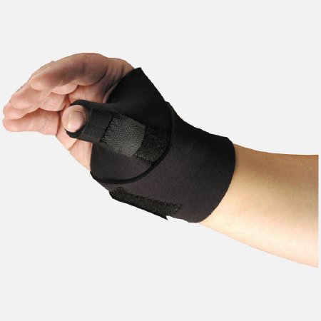 Picture of Thumb Brace Modabber™ Adult Regular Hook and Loop Strap Closure Left or Right Hand Black5803-BLK