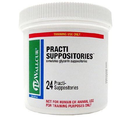 Picture of Clinical Training Medication Practi-Suppositories™ 24 per Jar Jar Glycerin Suppositories1205GS