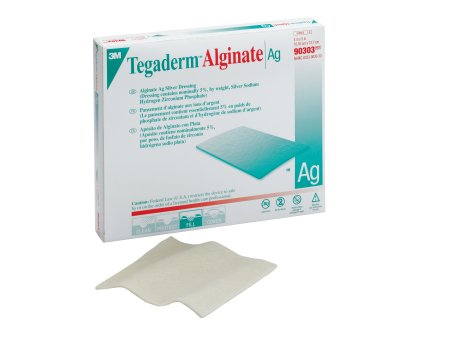 Picture of Silver Calcium Alginate Dressing 3M™ Tegaderm™ 4 X 5 Inch Rectangle Sterile90303