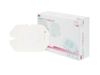 Picture of I.V. Specialty Dressing 3M™ Tegaderm™ Adhesive / Film 4 X 4-3/4 Inch Sterile1688