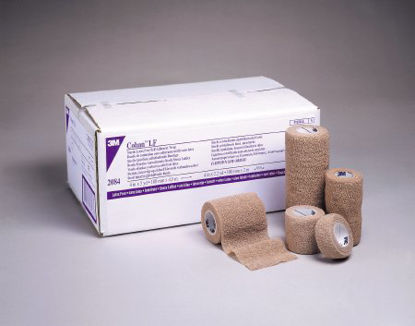 Picture of Cohesive Bandage 3M™ Coban™ LF 2 Inch X 5 Yard Standard Compression Self-adherent Closure Tan Sterile2082S