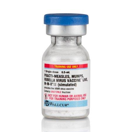Picture of Clinical Training Medication Practi-Measles Mumps Rubella Vaccine (MMR)™ 0.5 mL / 0.7 mL Vial Unsterile Fructose / Distilled Water White, Reconstitution Powder / Liquid461MR