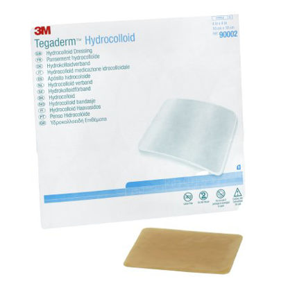 Picture of Hydrocolloid Dressing 3M™ Tegaderm™ 4 X 4 Inch Square Sterile90002