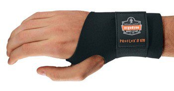 Picture of Wrist Support ProFlex® 670 Ambidextrous Single Strap Neoprene Left or Right Hand Black Medium16613