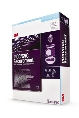 Picture of I.V. Specialty Dressing 3M™ PICC / CVC Securement Device + Tegaderm™ Film 4 X 6-1/8 Inch Sterile1839-2100