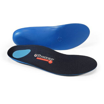 Picture of Powerstep® Classic Plus Orthotic Insole Full Length Size G Polypropylene / EVA / Polyester / VCT® Foam / Poron® Black / Blue Male 10 to 10-1/2 / Female 121003-01G