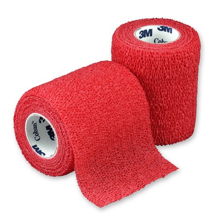 Picture of Cohesive Bandage 3M™ Coban™ 3 Inch X 5 Yard Standard Compression Self-adherent Closure Red NonSterile1583R