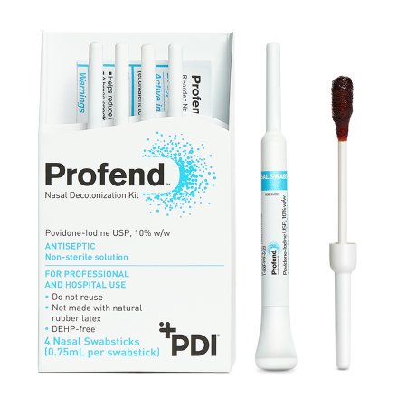Picture of Impregnated Nasal Swabstick Kit Profend® Povidone-Iodine NonSterile 4 per PackX12048