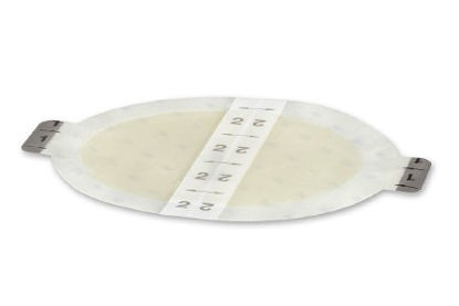 Picture of Hydrocolloid Dressing 3M™ Tegaderm™ Thin 5-1/4 X 6 Inch Oval Sterile90023