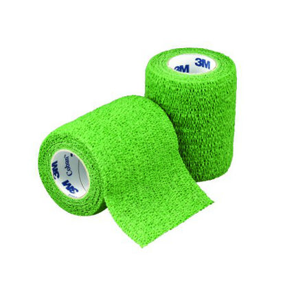 Picture of Cohesive Bandage 3M™ Coban™ 3 Inch X 5 Yard Standard Compression Self-adherent Closure Green NonSterile1583G