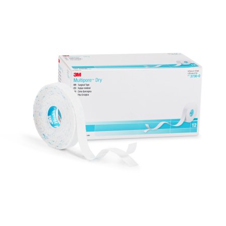 Picture of Dressing Retention Tape with Liner 3M™ Multipore™ Dry Water Resistant Pique 1/2 Inch X 5-1/2 Yard White NonSterile3730-0