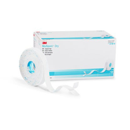 Picture of Dressing Retention Tape with Liner 3M™ Multipore™ Dry Water Resistant Pique 1/2 Inch X 5-1/2 Yard White NonSterile3730-0
