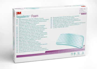 Picture of Foam Dressing 3M™ Tegaderm™ High Performance 4 X 8 Inch Rectangle Non-Adhesive without Border Sterile90602