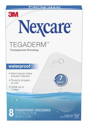 Picture of Transparent Film Dressing Nexcare™ Tegaderm™ Rectangle 2-3/8 X 2-3/4 Inch 1 Tab Delivery Without Label Sterile05113164114