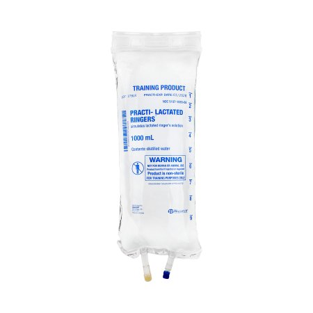 Picture of Clinical Training Medication Practi-Lactated Ringer's™ 1000 mL I.V. Bag Distilled Water Liquid278LR