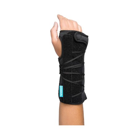 Picture of Wrist Brace Ossur® Formfit® Universal Aluminum / Copper / Cotton / Polyamide / Polyester / Polyurethane Left Hand Black One Size Fits MostB-252603109