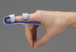 Picture of Finger Splint DeRoyal® Large Without Fastening Left or Right Hand Silver12103