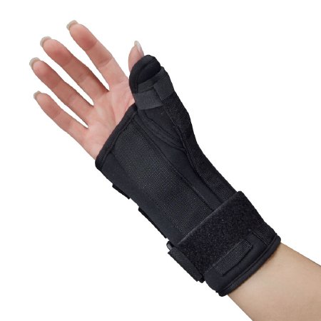 Picture of Wrist Brace with Thumb Spica Polyester Foam / Nylon / Tricot Right Hand Black Small1130RSPP