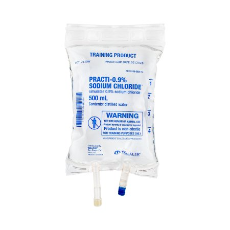 Picture of Clinical Training Medication Practi-0.9% Sodium Chloride™ 500 mL I.V. Bag Distilled Water Liquid213DW