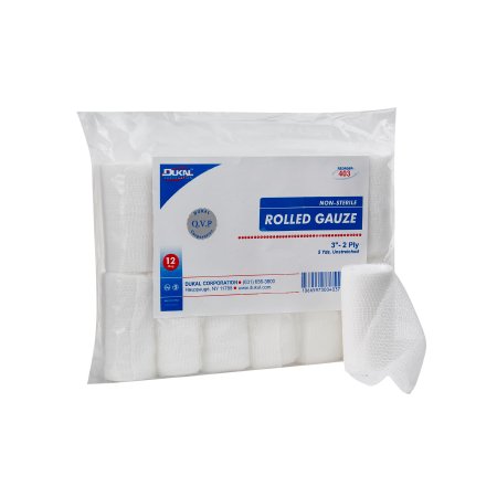 Picture of Conforming Bandage Dukal™ Cotton 2-Ply 3 Inch X 5 Yard Roll Shape NonSterile403