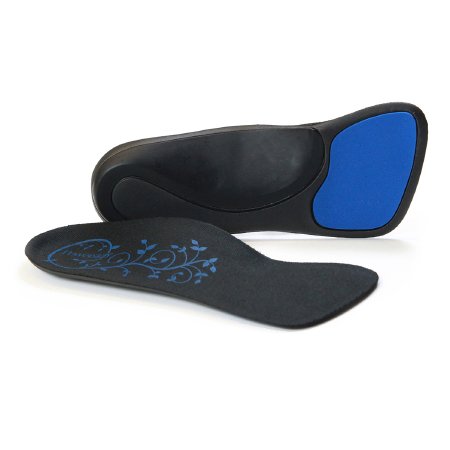 Picture of Powerstep® SlenderFit Fashion Orthotic Insole Full Length Large Polypropylene / VCT® Foam Black / Blue Female 9-1/2 to 10-1/25010-03L