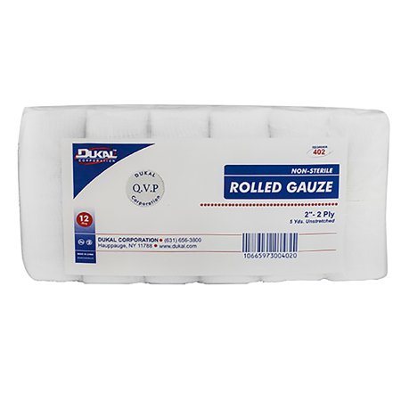 Picture of Conforming Bandage Dukal™ Cotton 2-Ply 2 Inch X 5 Yard Roll Shape NonSterile402