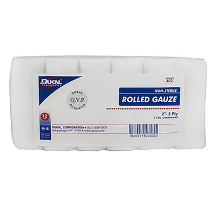 Picture of Conforming Bandage Dukal™ Cotton 2-Ply 2 Inch X 5 Yard Roll Shape NonSterile402