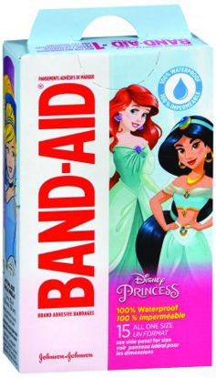 Picture of Adhesive Strip Band-Aid® 1 X 3 Inch Plastic Rectangle Kid Design (Disney Princess) Sterile10381371190536