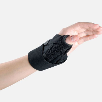 Picture of Thumb Splint Santa Barbara One Size Fits Most Circumferential Strap Right Hand3842-BLK