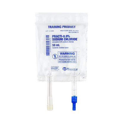 Picture of Clinical Training Medication Practi-0.9% Sodium Chloride™ 50 mL I.V. Bag Distilled Water Liquid211DW