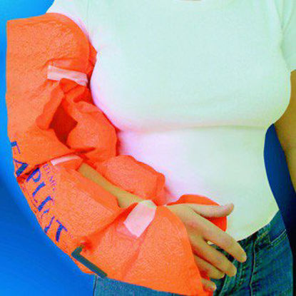 Picture of Fasplint® General Purpose Splint Vacuum Splint Vinyl Orange 20 X 24-1/2 InchFS 802-10