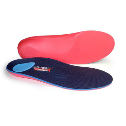 Picture of Powerstep® ProTech Met Orthotic Insert Full Length Size F Polypropylene / EVA / Polyester / Poron® Blue / Red Male 9 to 9-1/2 / Female 11 to 11-1/21009-01F